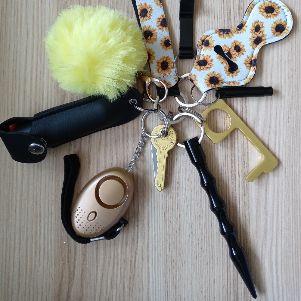 Sunflower Self Defense Keychain